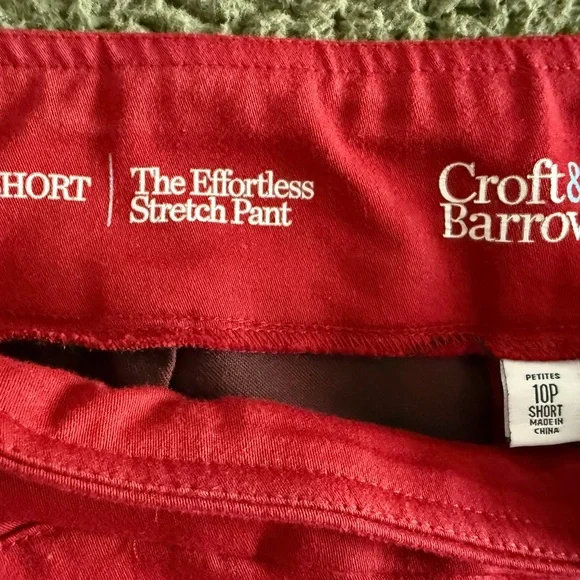 Croft & Barrow Red Effortless Stretch Pants - Picture 3 of 5